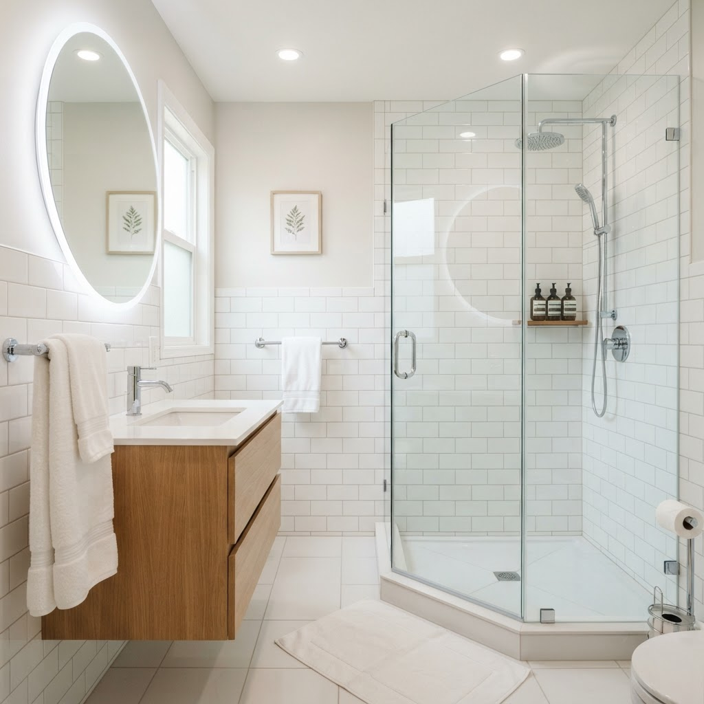 Spotless clean bathroom